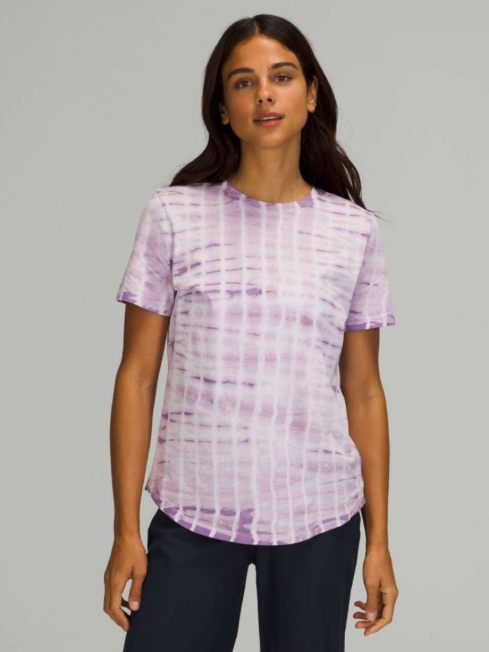 Lululemon Love Crew T-Shirt Color: Shibori Square Lavender Dew Wisteria